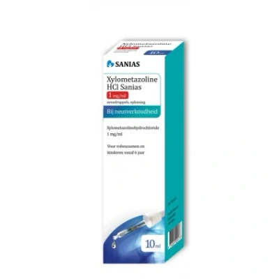 Afbeelding van Xylometazoline Hcl Sanias Neusdruppels 1mg/ml
