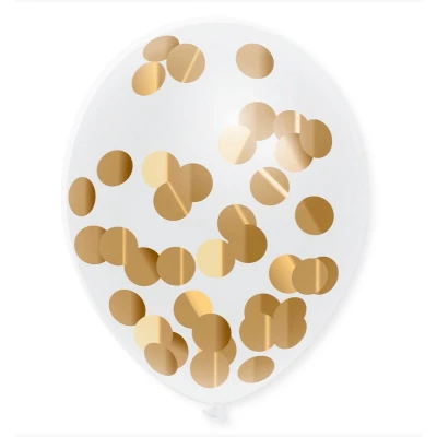 Afbeelding van Jep Party Goud 30cm 5 Stuks Confetti Ballonnen 442365