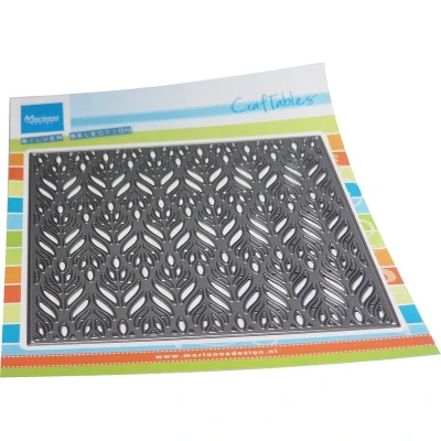 Afbeelding van Marianne D Craftable Achtergrond bladeren CR1622 130x130mm (03 23)