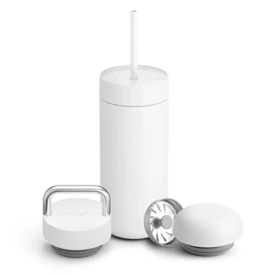 Afbeelding van Fellow Carter Move thermosbeker 3 in 1 lock set Matte white