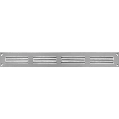 Afbeelding van 400x50mm verzinkt ventilatierooster afsluitrooster insectenbescherming afvoerlucht toevoerlucht metalen rooster
