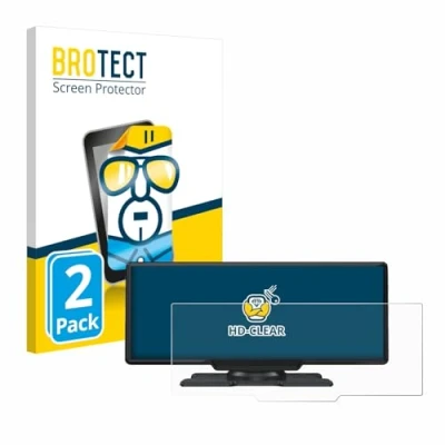 Afbeelding van BROTECT (2 Stuks) Schermbeschermer voor Lamto 9.26&quot; wireless carplay Screen Protector Transparant