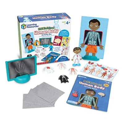 Afbeelding van Learning Resources Skill Builders Het lichaam Activiteitenset, 17 delen, leeftijd 4+, educatieve activiteiten voor kleuters, biologie menselijk speelgoed