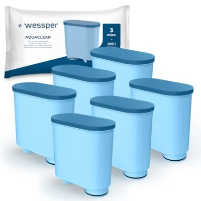 Afbeelding van Wessper Waterfilter compatibel met Philips AquaClean CA6903/10 CA6903/22 CA6903 kalkfilter, Aqua Clean filterpatroon voor Saeco en volautomatische espressomachines, 6 stuks