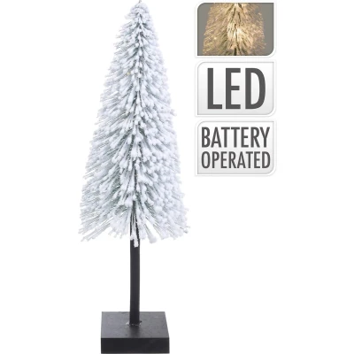 Afbeelding van Kunstkerstboom met sneeuw 50 centimeter (LED, Batterijen, Binnen)