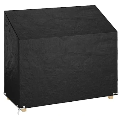 Afbeelding van vidaXL Tuinbankhoes met 8 oogjes 160x70x70/88 cm polyetheen