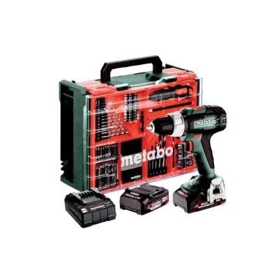 Afbeelding van METABO BS 18 L MW accu schroefboormachine met 74 delige mobiele werkplaats (2x 2,0Ah + lader) 614051710