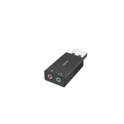 Afbeelding van Hama Usb Geluidskaart Stekker 2X 3,5 Mm Jack Aansluiting Stereo