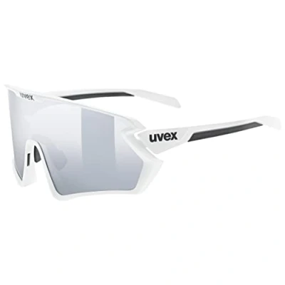Afbeelding van uvex sportstyle 231 2.0 Set sportbril voor dames en heren incl. verwisselbare brilglazen condensvrij white black matt/silver one size