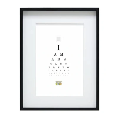 Afbeelding van Deknudt Frames S223K2 fotolijst 40x50 basic, zwarte hoge houten lijst met Pptt bestelmaat = framemaat hout fotokader