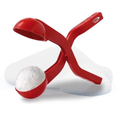 Afbeelding van JAMARA 460394 Snow Play sneeuwbaltang 38 cm sneeuwballen (ca. 7 diameter) in seconden vormen, nooit meer koude handen, zijn luchtig en niet zo hard als de handgemaakt, rood