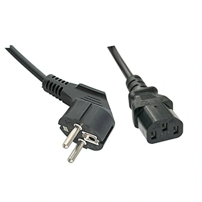 Afbeelding van Lindy 30337 5m CEE7/7 Schuko C13 coupler Zwart electriciteitssnoer