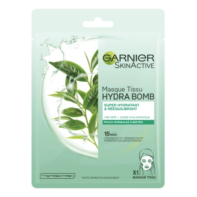 Afbeelding van 20x Garnier SkinActive Tissue Gezichtsmasker Hydraterend &amp; Regulerend