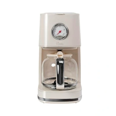 Afbeelding van Koffiezetapparaat Retro Style Nostalgia 150, crèmewit, 900 watt, 1,5 liter, 4 12 kopjes, wijzerplaat voor warmhoudtijd, afneembare filterhouder, warmhoudfunctie, automatische uitschakeling