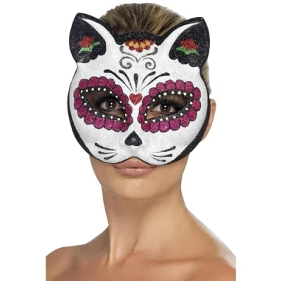 Afbeelding van Sugar Skull Cat Glitter Eyemask