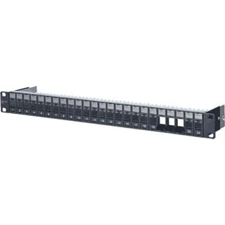 Afbeelding van Metz Connect 130920 BK E 24 poorten Netwerkpatchpaneel 483 mm (19) Zonder connectoren 1 HE