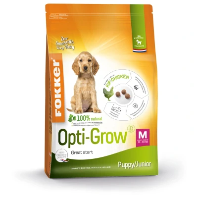 Afbeelding van Fokker Opti Grow Puppy / Junior Medium 13 KG (394269)