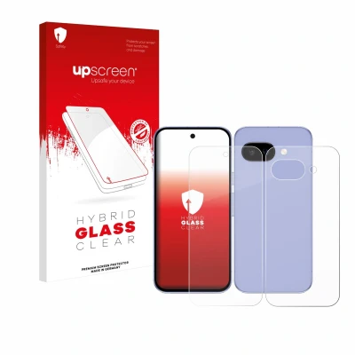 Afbeelding van upscreen Screenprotector voor Google Pixel 9a (Voor+Achter) Folie Beschermfolie Beschermglas transparant