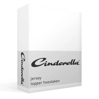 Afbeelding van Jersey Topper Hoeslaken Cinderella White 80/90 x 200/210 cm