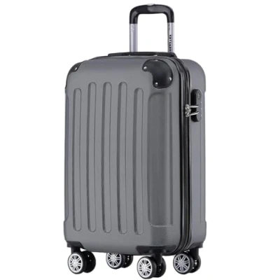 Afbeelding van TRVLMORE Handbagage Koffer Reiskoffer 38L Cijferslot Lichtgewicht Trolley 54x36x20cm Donkergrijs
