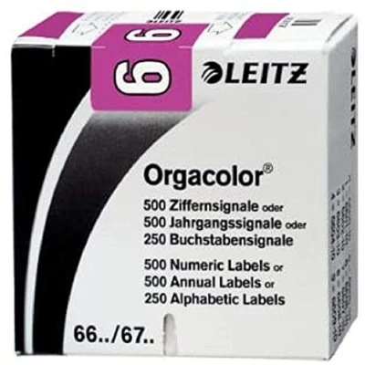 Afbeelding van LEITZ Orgacolor 66061000 digitale etiketten, 6 stuks, violet, 500 stuks
