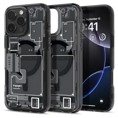 Afbeelding van Spigen Ultra Hybrid MagFit Case voor iPhone 16 Pro Max, Compatibel met MagSafe accessories hoesje Zero One