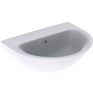 Afbeelding van Geberit Renova wastafel wit (60 x 48 cm) zonder kraangat, met