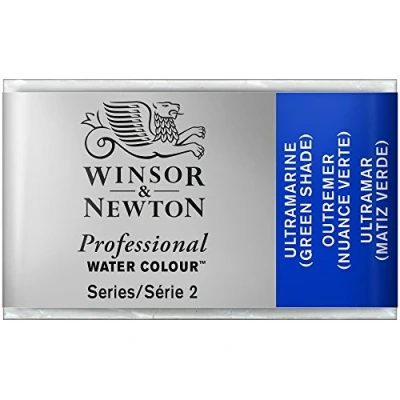 Afbeelding van Winsor &amp; Newton 0100667 Professional Water Colour, fijnste kunstenaars aquarelverf met de hoogst mogelijke pigmentatie, uitstekende lichtechtheid Hele Nap, Ultramarine Green Shade