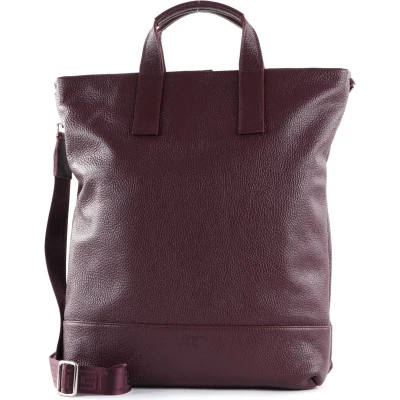 Afbeelding van JOST Leren Rugzak Schoudertas met laptopvak Vika X Change Bag Wine Wijnrood