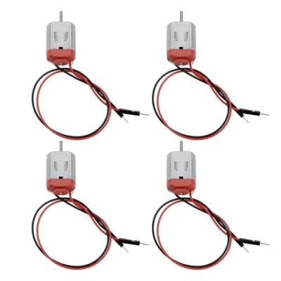 Afbeelding van YINETTECH 4 stuks DC type 130 miniatuurmotoren 1V 6V 17.000 18.000 tpm Micro elektromotor geschikt voor vrijetijdsprojecten, doe het zelf speelgoed, wetenschappelijke projecten