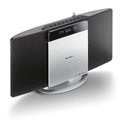 Afbeelding van Karcher MC 6580D Compact systeem (met cd speler, verticale stereo installatie, bluetooth en wekker, FM DAB+ radio, zendergeheugen, MP3 weergave via USB) zwart