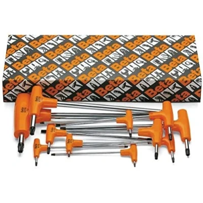 Afbeelding van Beta 11 delige set haakse stiftsleutels voor Torx® schroeven en krachthandgreep 97TTX/S11 000970800