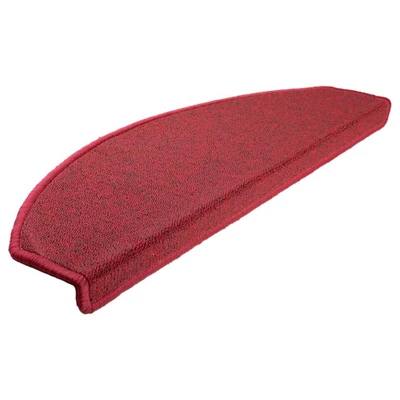 Afbeelding van 15 st Trapmatten 65x24x4 cm bordeauxrood