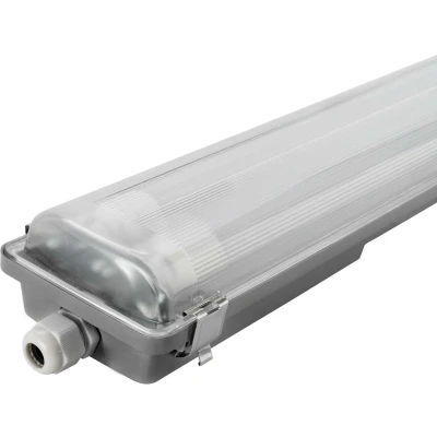 Afbeelding van Ledvion Voor Twee LED Armatuur 120CM, 18 Watt, 6500Kelvin, 3330 Lumen, IP65, Incl. Buis, 185 Lumen per Watt &amp; RVS Armatuur,+ 75.000 uur, Stof en Explosievrij