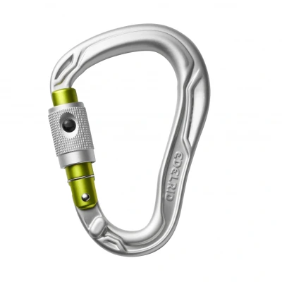 Afbeelding van Edelrid HMS Bullet Permalock Karabiner met innovatieve sluiting grijs