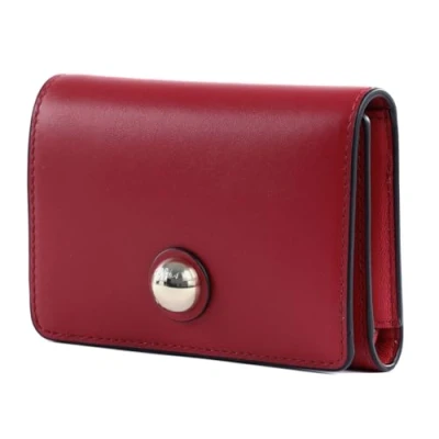 Afbeelding van FURLA Leren Portemonnee Sfera Compact Wallet Rosso Veneziano Donkerrood
