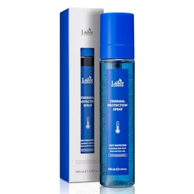Afbeelding van LA&#039;DOR Hair Heat Thermal Protection Spray Leave In Mist 100 ml thermische bescherming onmiddellijke glans volume beschadigd haar eiwitten zuur aminozuur niet plakkerig siliconenvrij