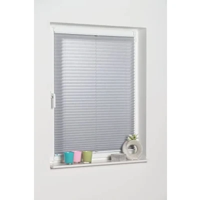Afbeelding van K home 688899 24 Klemmfix plissé 85 x 130 cm (B L) grijs lichtbescherming +++ Moderne Crushed optiek