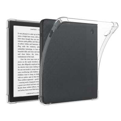 Afbeelding van Kobo Libra Colour Hoes: imoshion Clear Backcover Transparant Siliconen En TPU (zacht) E Reader Hoezen