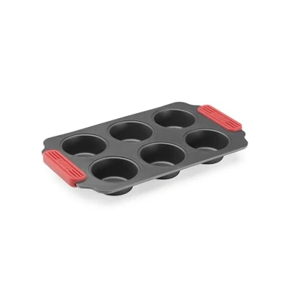 Afbeelding van Lékué Cake Mould Carbon Steel NonStick 6 Muffins