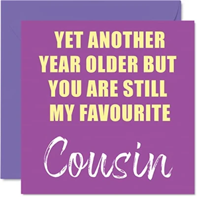 Afbeelding van Grappige verjaardagskaarten voor neef nog een jaar ouder steeds mijn favoriet Banter Happy Birthday Card van verjaardagscadeaus, 145 mm x grap humor wenskaarten cadeau