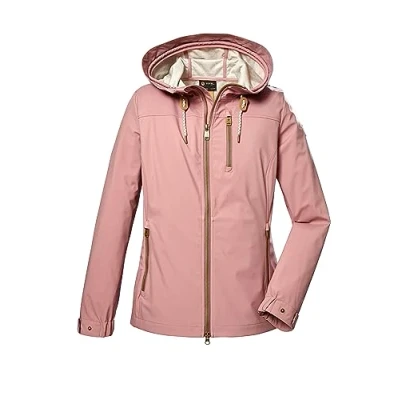 Afbeelding van G.I.G.A. DX Dames Softshelljas met capuchon/outdoorjas GS 24 WMN SFTSHLL JCKT, taupe, 36, 41669 000