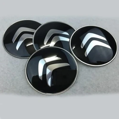 Afbeelding van SANSHAOS Auto Naafdoppen Stickers Voor Citroen 65mm, Wielnaafdoppen Logo Waterdichte Stofdichte Wiel Decoratie Cover Center, 4 Stuks