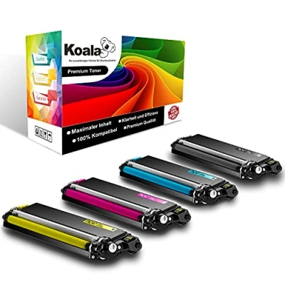 Afbeelding van Koala Toner compatibel met Brother TN 243CMYK, TN247, TN243 voor MFC L3750CDW L3770CDW HL 3210CW L3230CDW L3730CDW DCP L3510CDW L3710CW printer (zwart, cyaan, magenta, geel, verpakking