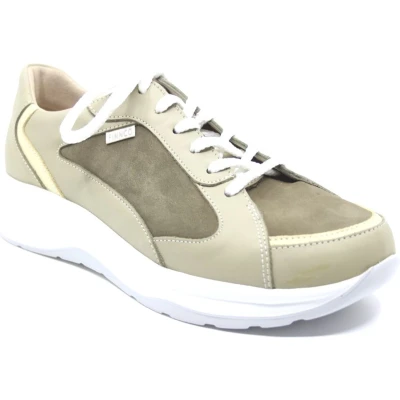 Afbeelding van FinnComfort Piccadilly olijf groene veterschoenen