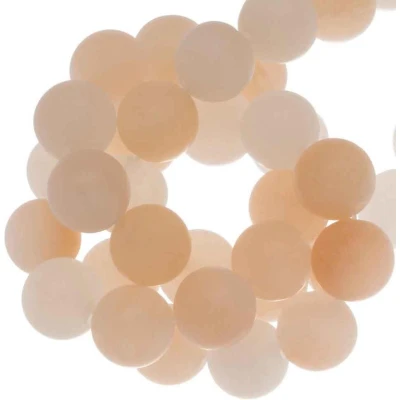 Afbeelding van Roze Aventurijn Frosted Kralen (10 mm) 36 stuks