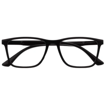Afbeelding van OPULIZE NYX Blauwlichtfilter Leesbril Dames/Heren Niet verblindend UV400 Veerscharnier Anti vermoeidheid Rechthoekig montuur Zwart + 3,00