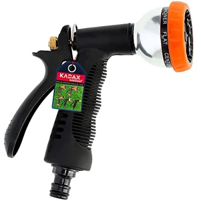 Afbeelding van KADAX Spuitpistool van kunststof ABS en metaal, reinigingsspuit, waterspuit, tuinspuit, spuitpistool, tuindouche, handdouche (7 functies)