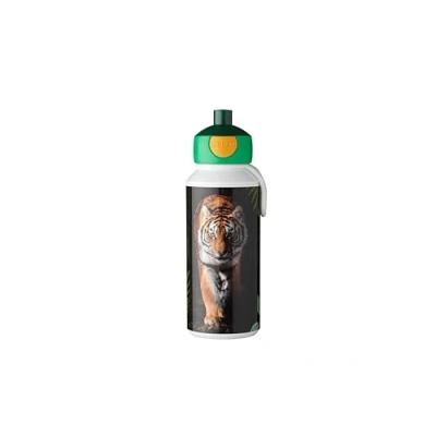 Afbeelding van Mepal Pop Up Campus Drinkfles 400 Ml Wild Tiger Print Lunchboxen &amp; Bekers
