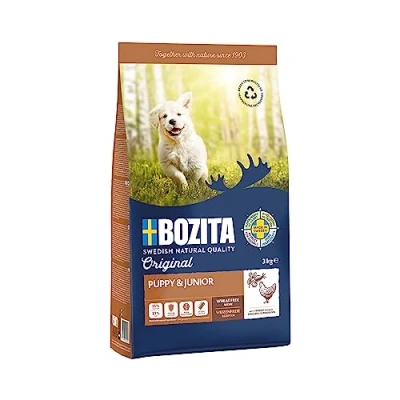 Afbeelding van 2x 3kg Bozita Original Puppy &amp; Junior met kip hondenvoer droog
